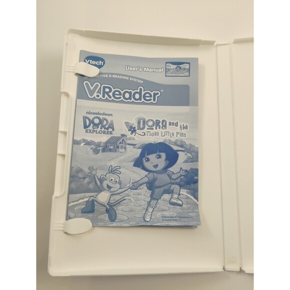 VTECH V.READER Interactive E-Reading System Game DORA and The 3 Little Pigs - Picture 10 of 16